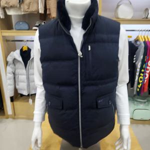 [루이까스텔]남성 에리 토끼털 덕다운 조끼 7MEJP0389N