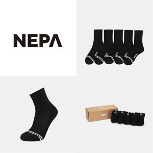 [네파]데일리 소프트 쿠션 장목 양말 (5PACK)_7LE8307_BP