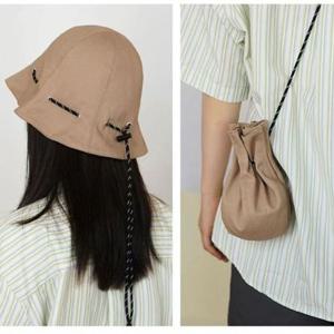 은창투웨이 조임 데일리 스트링 양면 보온 모자 앤 가