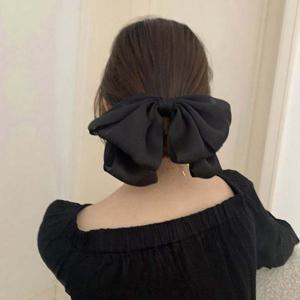 실크 대왕 리본 헤어 머리핀 URD-220