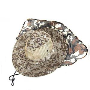 시원한 메쉬 원단 햇살 자외선 차단 작업 사파리 모자