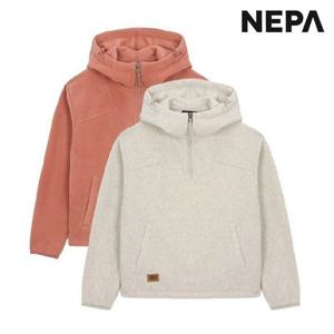 [네파]겨울용 여성 플러피 플리스 하프집 후디 티셔츠 - 7K86060