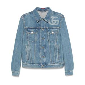 구찌 레이저 더블 G 데님 자켓 815625XDC6W 4492 BLUE