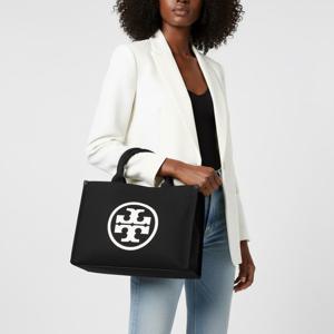 토리버치 엘라 캔버스 토트백블랙148792 001