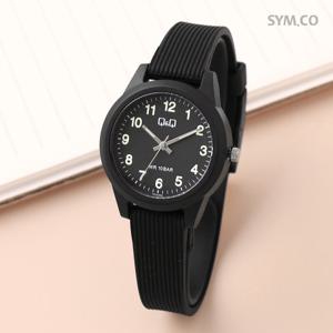 큐앤큐 VS13J-002Y 저소음 공무원 시험 간호사 학생 남녀공용 우레탄 시계 d