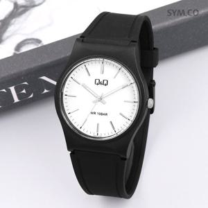 큐앤큐 VS42J-005Y 저소음 공무원 시험 간호사 학생 남녀공용 우레탄 시계 d