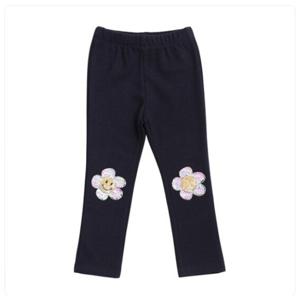 [프렌치캣(백)]네이비 플라워 포인트 레깅스,Q25DAP170