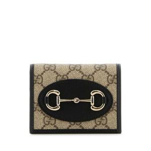 GUCCI GG 슈프림 패브릭 amp 가죽 Horsebit 1955 지갑 621887FAD6L 9741