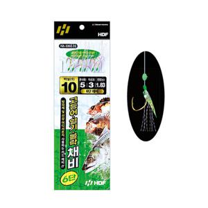 해동 HA-3362 고등어 열기 볼락 채비 6단 홀로그램