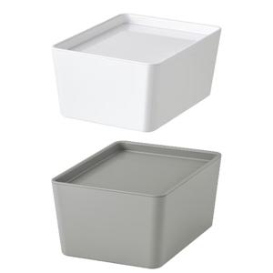 이케아 KUGGIS 쿠기스 수납함+뚜껑, 13x18x8cm/수납박스/정리함