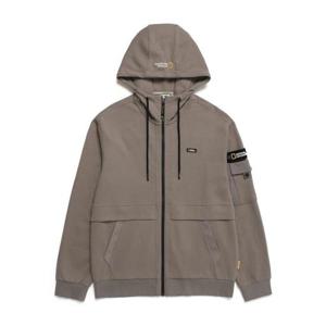 [내셔널지오그래픽(연동)]슐리언 소매포켓 트레이닝 후드 집업 N233UFT020