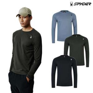[스파이더] 남성 에센셜 거미 로고 긴팔 티셔츠 SPIFCNRL121U