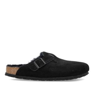 버켄스탁 보스턴 시어링 싱글 스트랩 버클 뮬 24A259883 BLACK