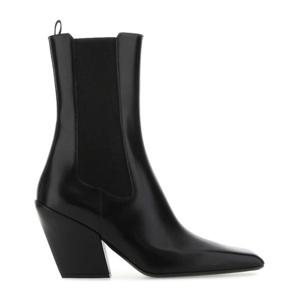 프라다 가죽 엘라스틱 사이드 첼시 부츠 1U986MF075055 F0002