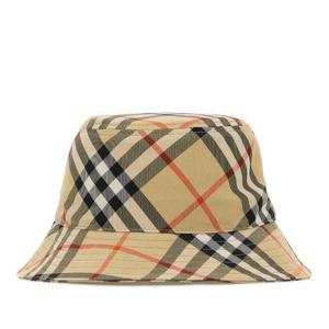 버버리 자수 캔버스 버킷 햇 8100740 B9368