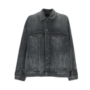 25 FW 발렌시아가 디컨스트럭티드 데님 자켓 블루 767943TNW65