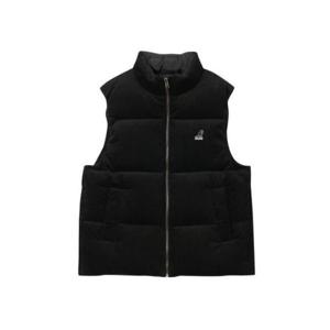 M 캉골조끼 CQK KRFC-BS61430BK 코듀로이 다운 푸퍼 베스트 6143 블랙