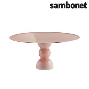 [삼보넷] 마담 케이크 스탠드 30cm PVD 럼 (핑크 오닉스)