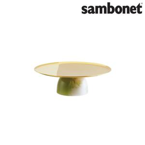 [삼보넷] 마담 케이크 스탠드 16cm PVD 골드 (그린 제이드)