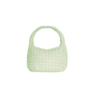 코스 퀼티드 오버사이즈 숄더백 그린 0916460022