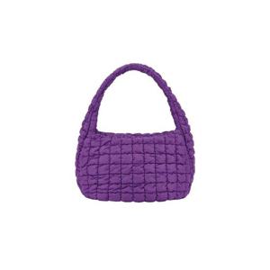 코스 퀼티드 오버사이즈 숄더백 퍼플 0916460012