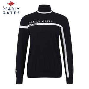 [파리게이츠] [가격 인하] 여성 면 혼방 컬러 블록 터틀넥 스웨터