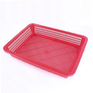 슈마켓 대원산업 낮은 사각 소쿠리 3호 (특) 레드 채반