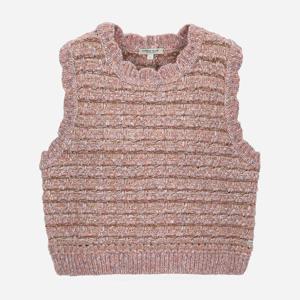 [써스데이아일랜드][여성]멀티 컬러 트위드 니트 베스트(T258MVT254W)