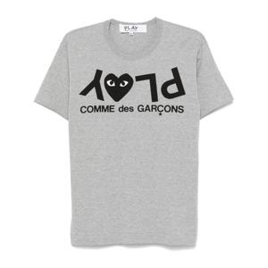 꼼데가르송 로고 프린트 크루넥 반팔 티셔츠 AXT082D 1