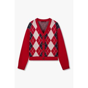 [지컷]아가일 패턴 브이넥 니트 가디건(7255450107)