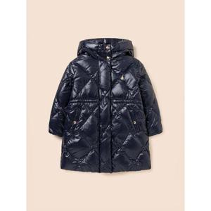 [빈폴키즈] 여아 중경량 롱다운 패딩  네이비 (BI6138G01R)