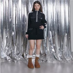 [에고이스트]컬러 배색 포켓 포인트 밴딩 미니 스커트 (EQ4CS060)