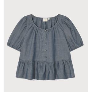 커버낫 우먼 셔링 하프 블라우스 B1 CO2502SS71 BL