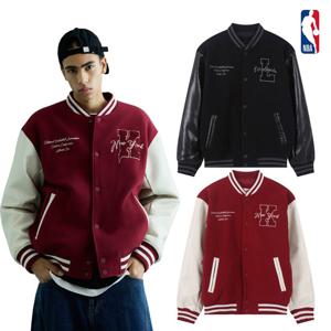 NBA 남녀공용 오버핏 울라이크 레더 바시티 점퍼 554JJP102
