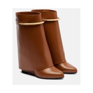 지방시 Shark 95 레더 카프 부츠 P01128253