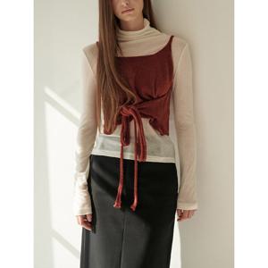 [헤레이스]알파카 울니트 뷔스티에_YMSH25FW371