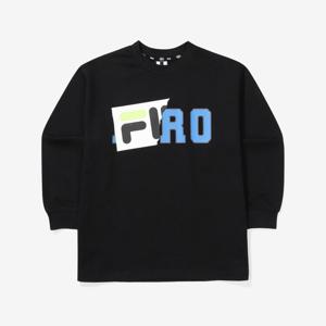 [휠라키즈] FILA KIDS X HIRO 더블로고 티셔츠 (FK2RLF3H01X_BLK)