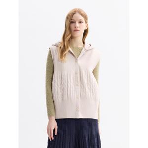 [플리츠미][플리츠미] 지그재그 퀼팅 후드 베스트_EPVTW225021