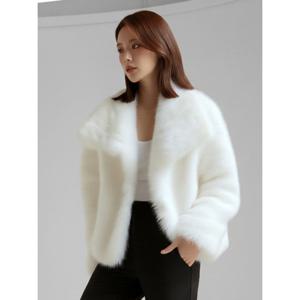 [예쎄](예쎄) 빅카라 오버핏 퍼 자켓(S5WJK031A)