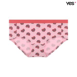 [예스]핑크하트 면소재 여성 사각팬티 YSWPW751