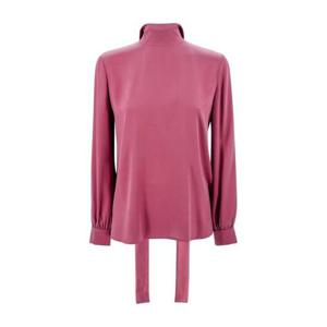 25 FW 막스마라 스튜디오 푸시보우 실크 블렌드 롱슬리브 탑 2426116032600