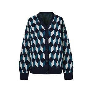 [올리비아하슬러(여성)]V넥기하학숏가디건 EWSW102