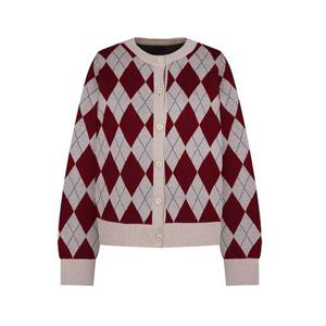 [올리비아하슬러(여성)]아가일가디건 EWSW111