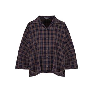 [올리비아하슬러(여성)]체크셔츠형블라우스 EWBL203