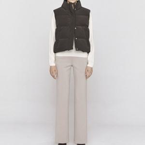 [지오다노] 여자 겨울 기모 슬림 스트레이트 풀밴딩 팬츠 592541