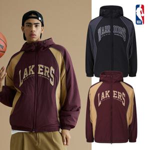 NBA 남녀공용 오버핏 라글란 컬러블록 웰론 패딩점퍼 554JJP114
