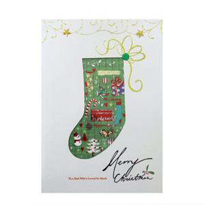 크리스마스카드/성탄절/ x-mas 소원양말 card (FS201-3)