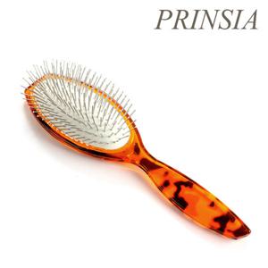 프린시아 호피 철 쿠션 헤어 브러쉬 (대)