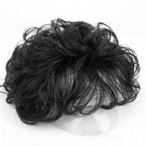 [언니네 가발] 탑커버 웨이브 정수리가발(블랙)