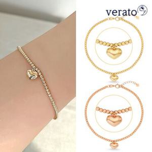 *12월연말감사특가*[오직GS]베라토 18K 통통 하트 볼 팔찌